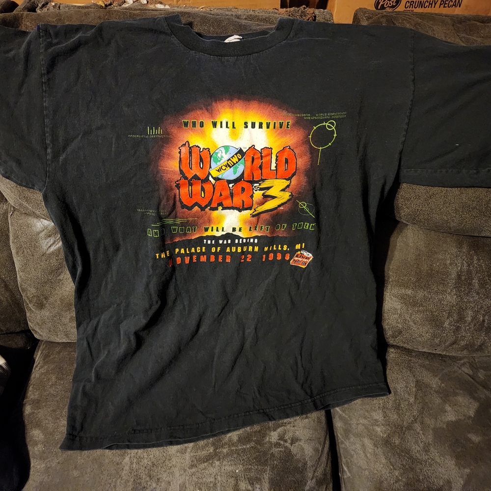 World War 3 1998 PPV WCW NWO Shirt XL Vtg